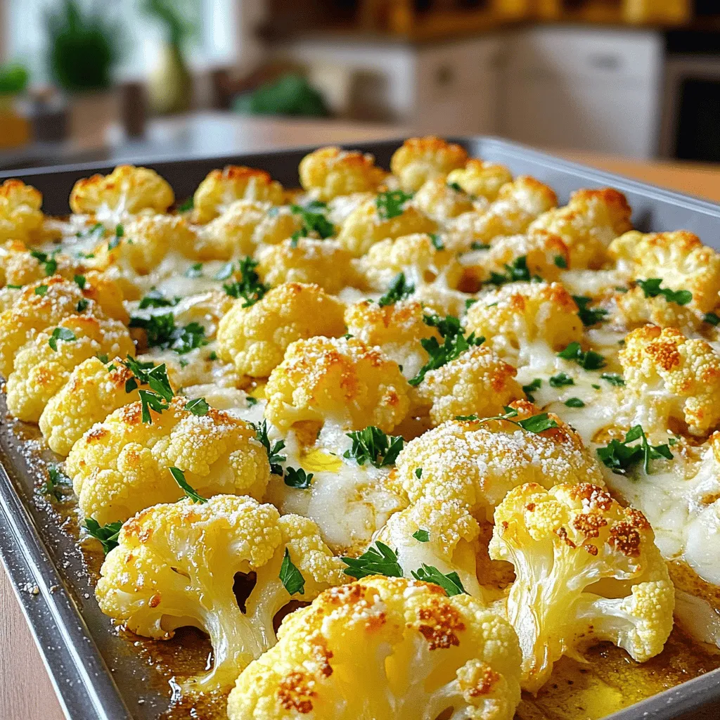 Garlic Parmesan Roasted Cauliflower Easy and Tasty Dish