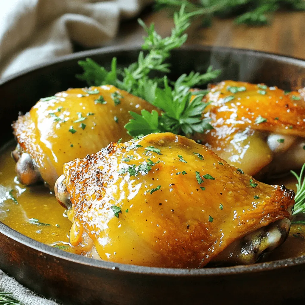 Honey Mustard Chicken Thighs Flavorful Dinner Recipe
