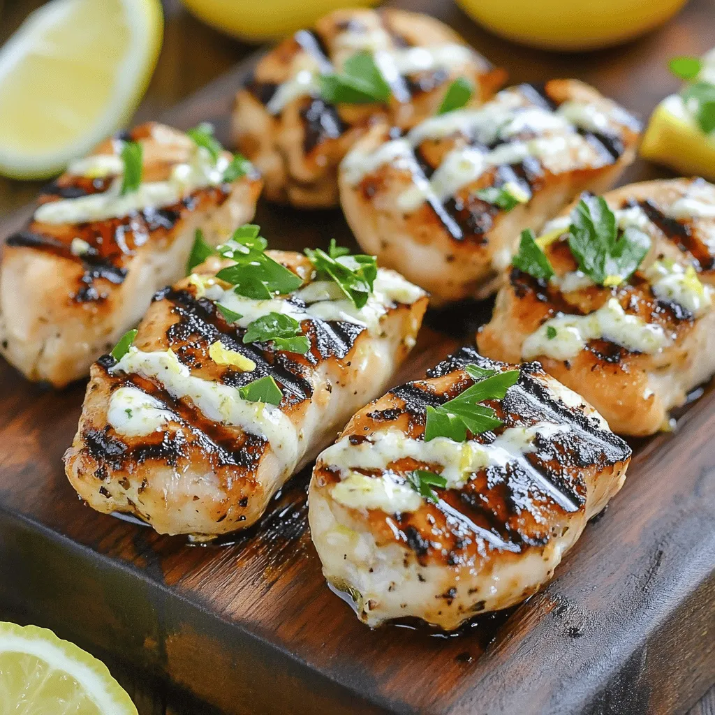 Grilled Chicken Bites with Creamy Garlic Sauce Delight