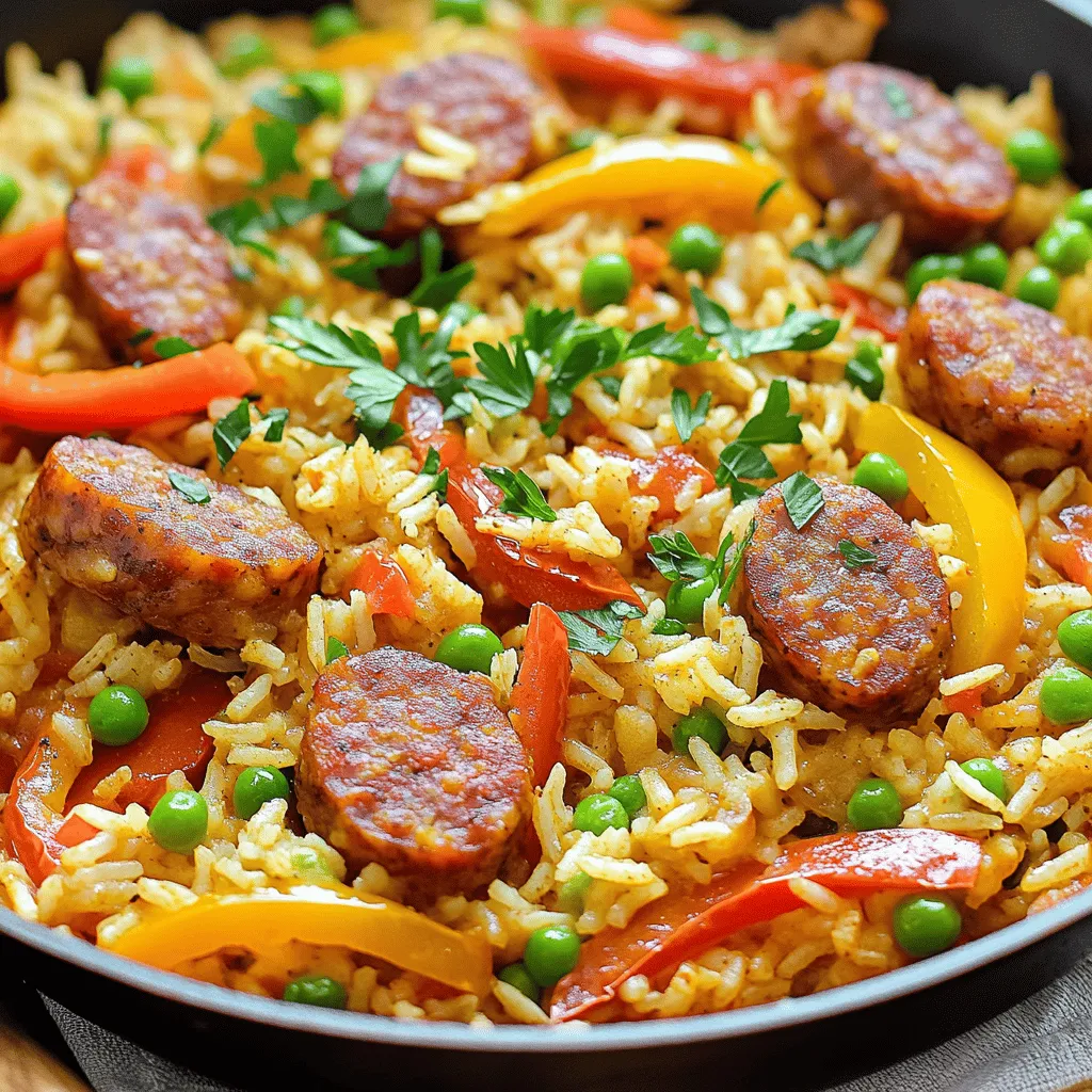Cajun Sausage and Rice Skillet Hearty Comfort Meal
