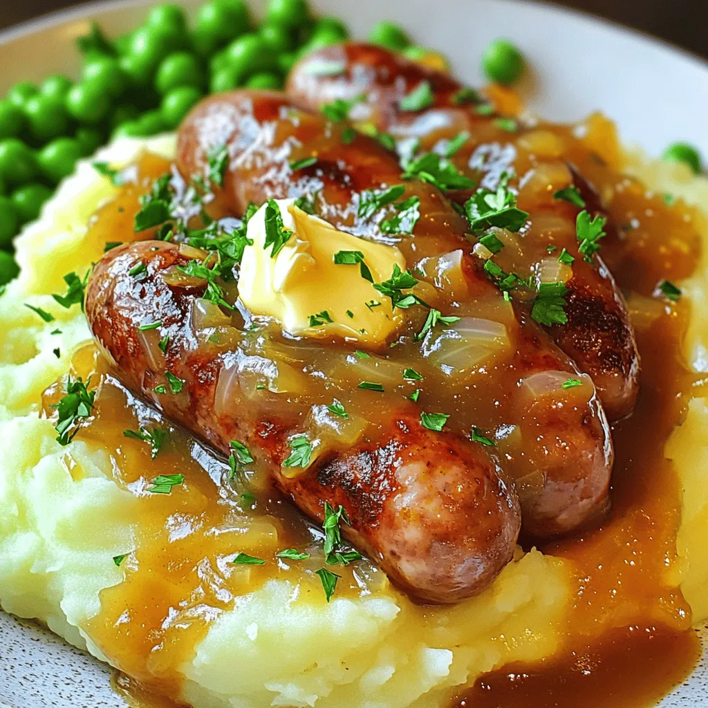 Tasty Bangers and Mash Easy Comfort Food Recipe