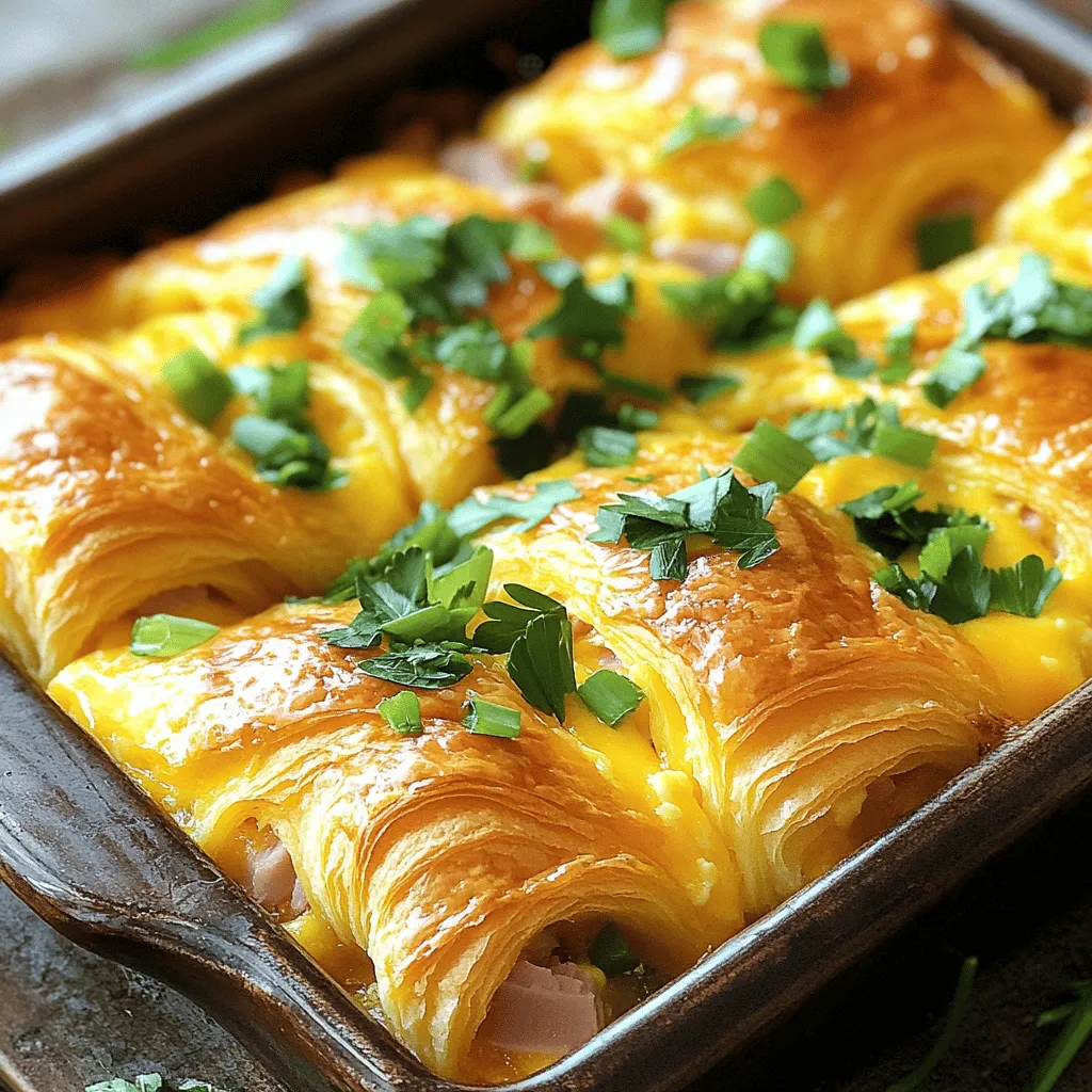 Easy Croissant Bake Breakfast Casserole Delight