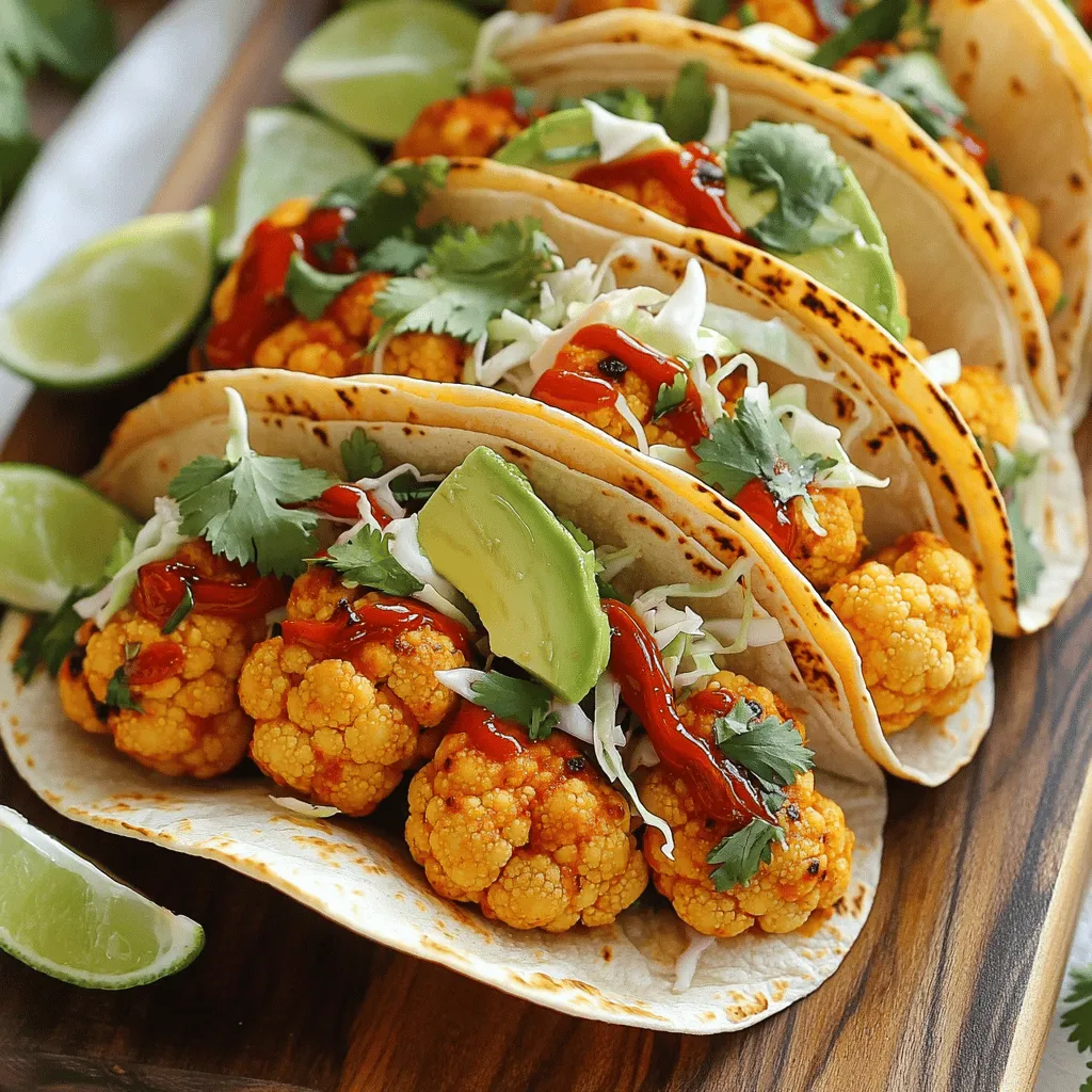 Spicy Sriracha Cauliflower Tacos Bold and Flavorful Meal