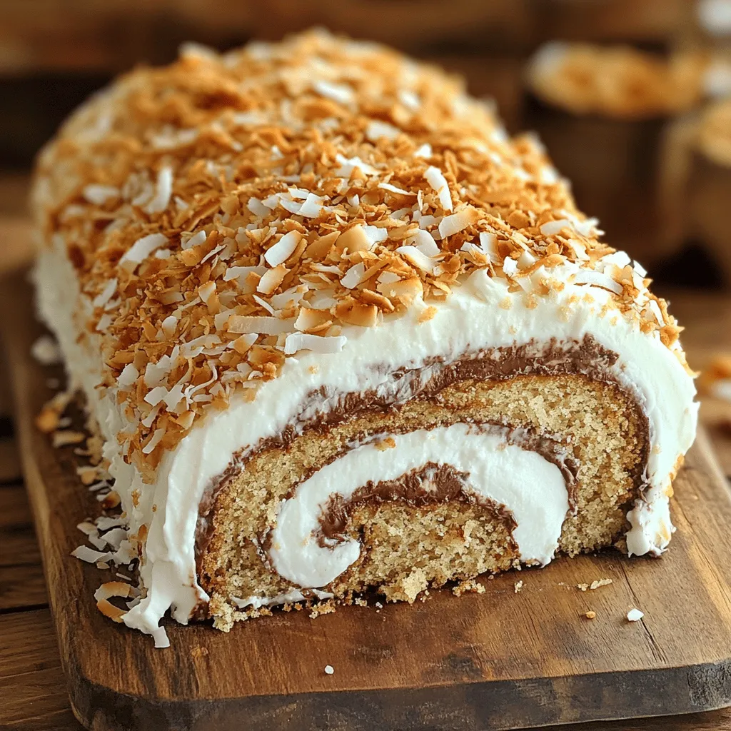 To make a Coconut Almond Swiss Roll Cake, you need simple yet flavorful ingredients. Let’s break them down.