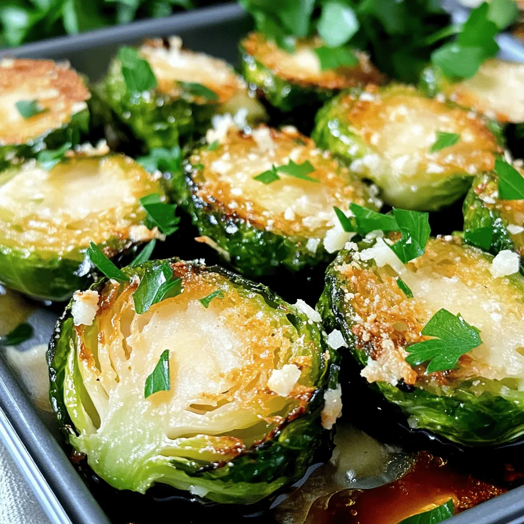 Garlic Parmesan Roasted Brussels Sprouts Simple Dish