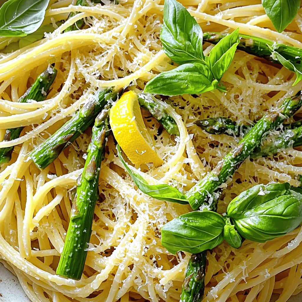 Lemon Parmesan Asparagus Pasta Fresh and Flavorful Dish