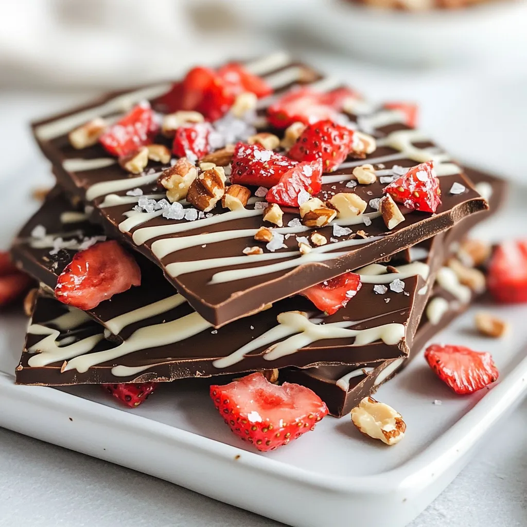 Chocolate Covered Strawberry Bark Easy and Delicious Treat
