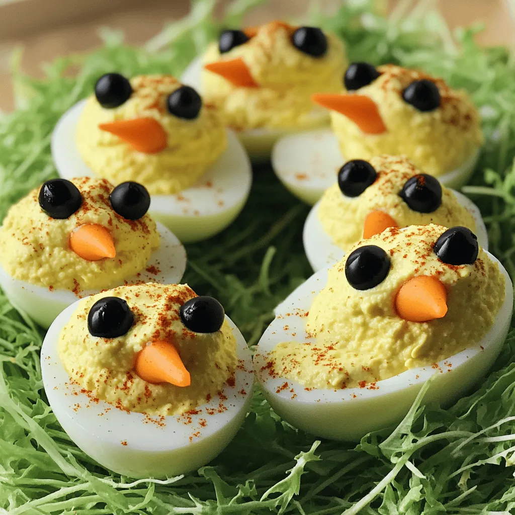 Deviled Egg Chicks Recipe Cute Snack Idea for Kids