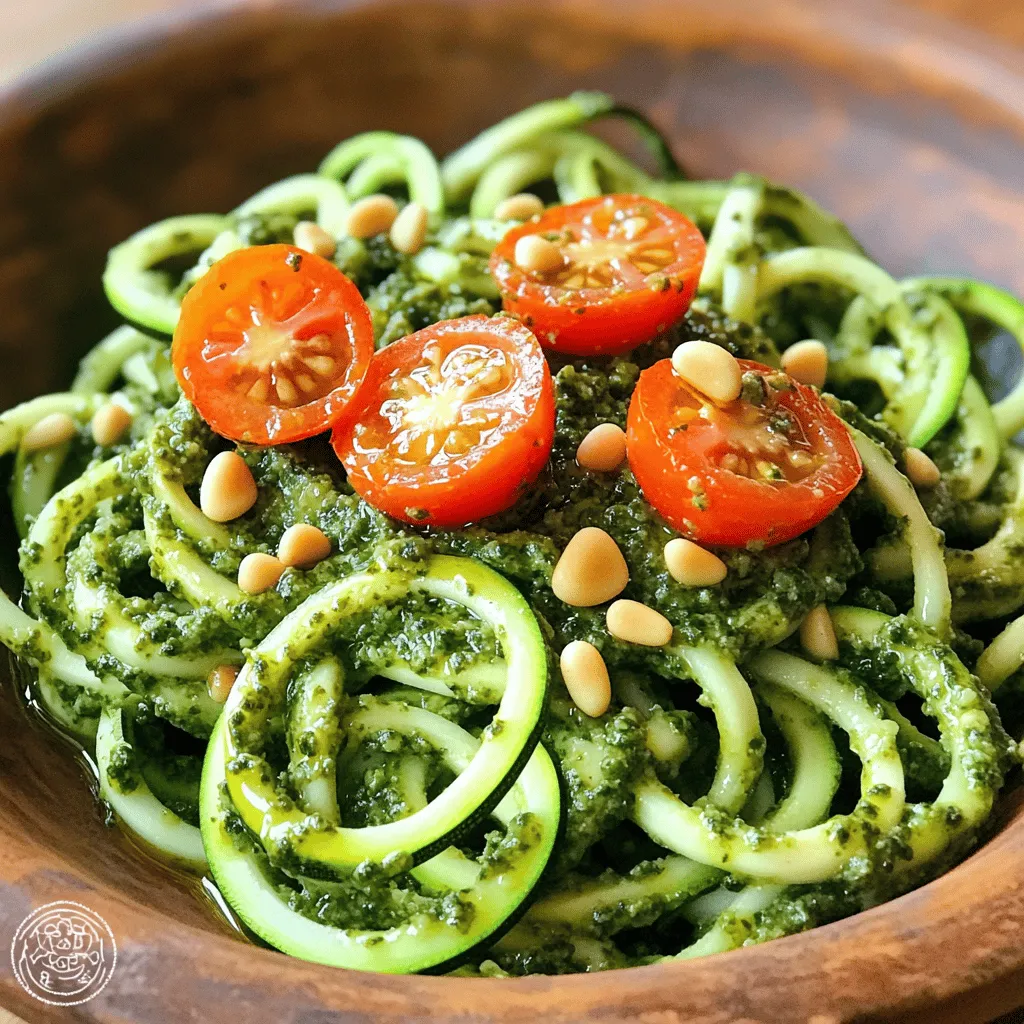 Basil Pesto Zoodles Fresh and Flavorful Meal Idea