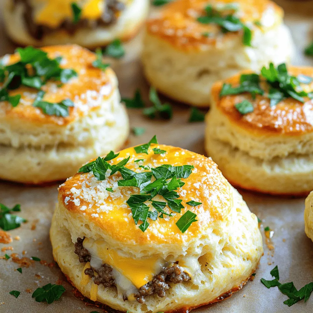 Garlic Parmesan Cheeseburger Bombs Savory Snack Delight