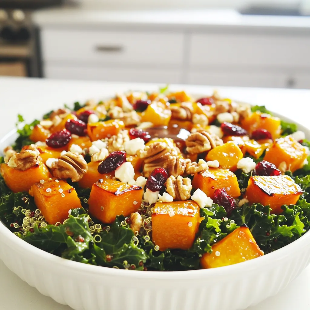 Butternut Squash Kale Salad Fresh and Nutritious Meal