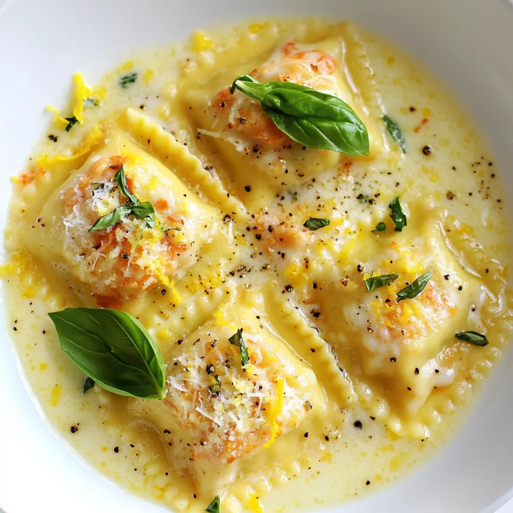 Lobster Ravioli in Cream Sauce Simple and Tasty Dish