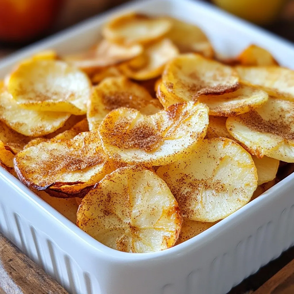 Air Fryer Cinnamon Apple Chips Crispy Snack Delight