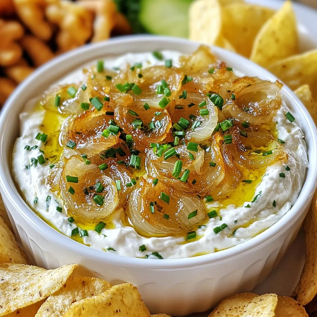 Caramelized Onion Dip Creamy Delightful Recipe