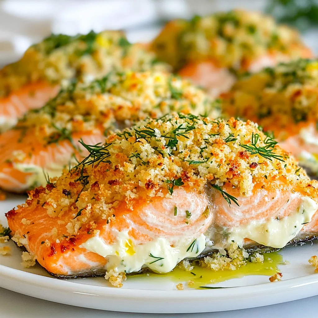 Baked Boursin Salmon Simple and Tasty Dinner Idea