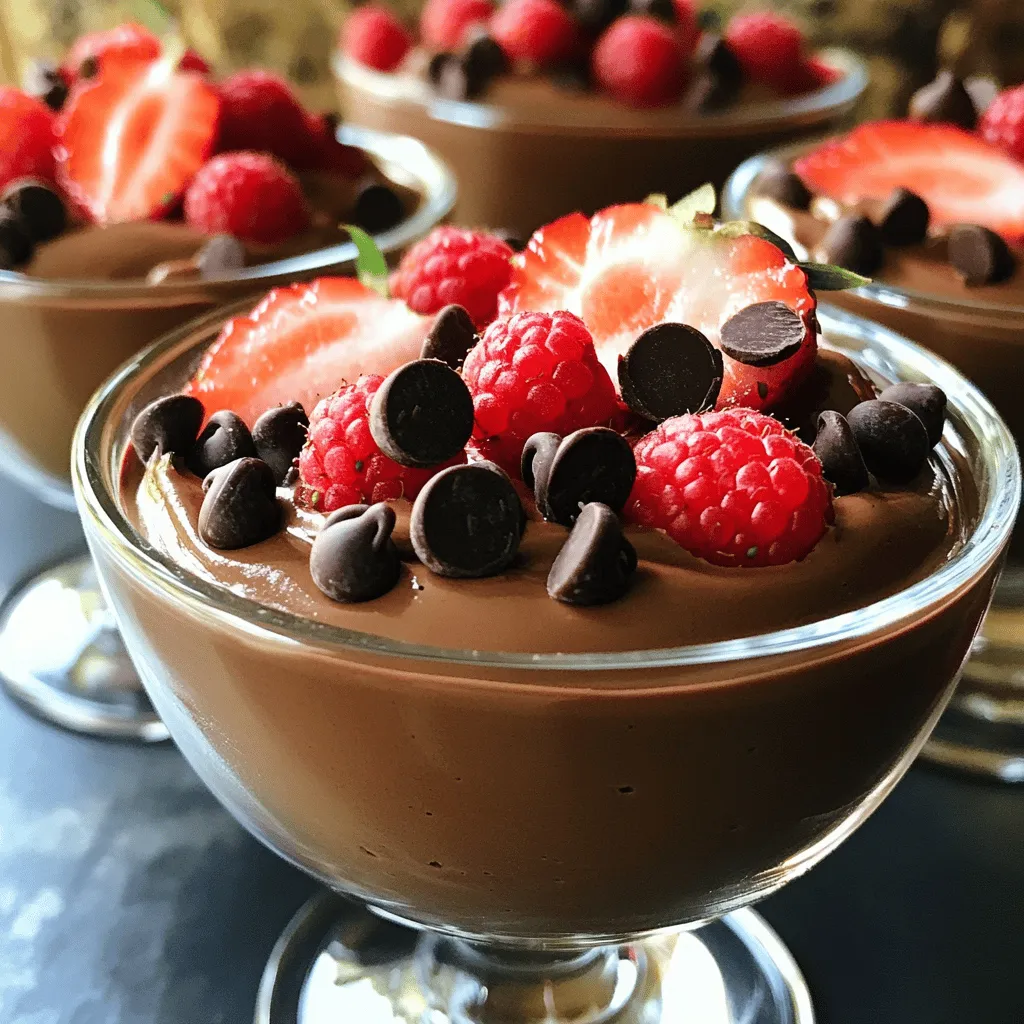 High-Protein Chocolate Cottage Cheese Mousse Cups Delight