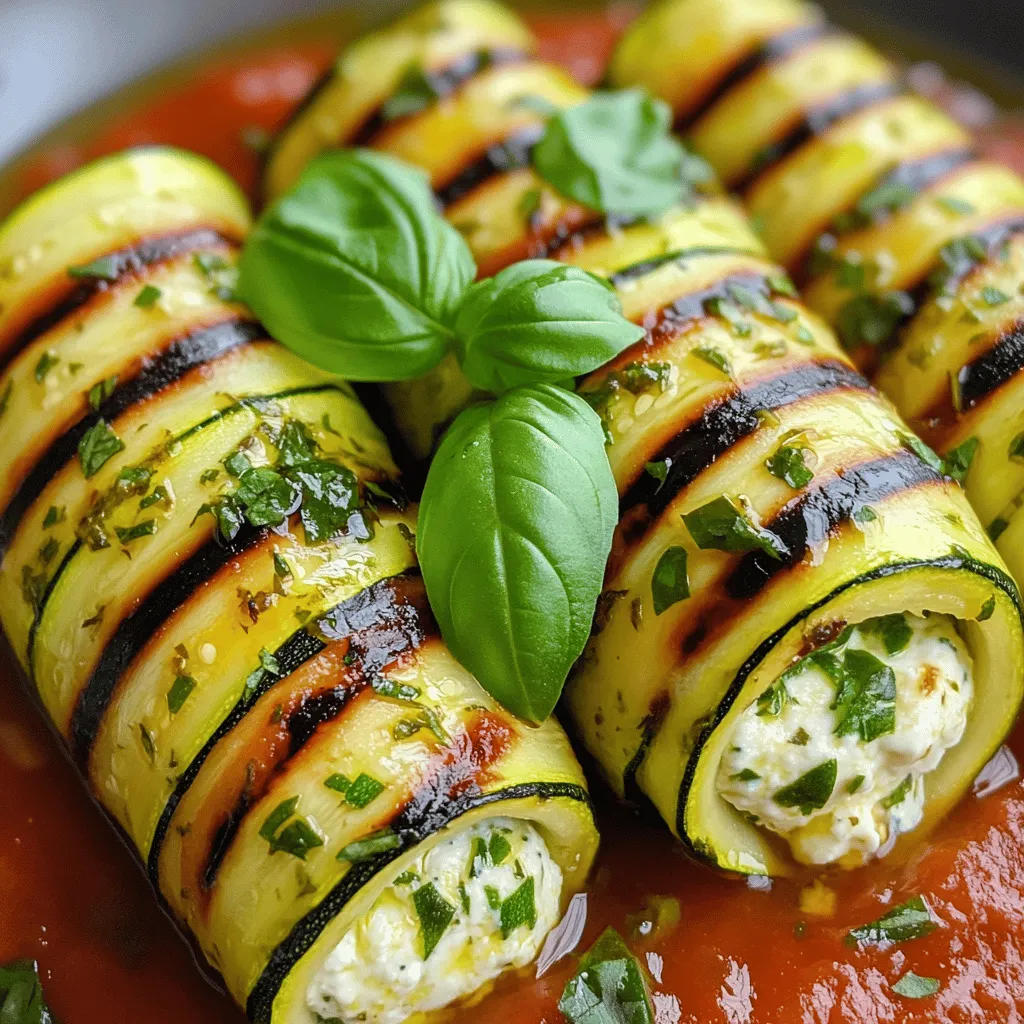 To make zesty zucchini rolls, you will need some fresh and tasty ingredients. Here’s the list: