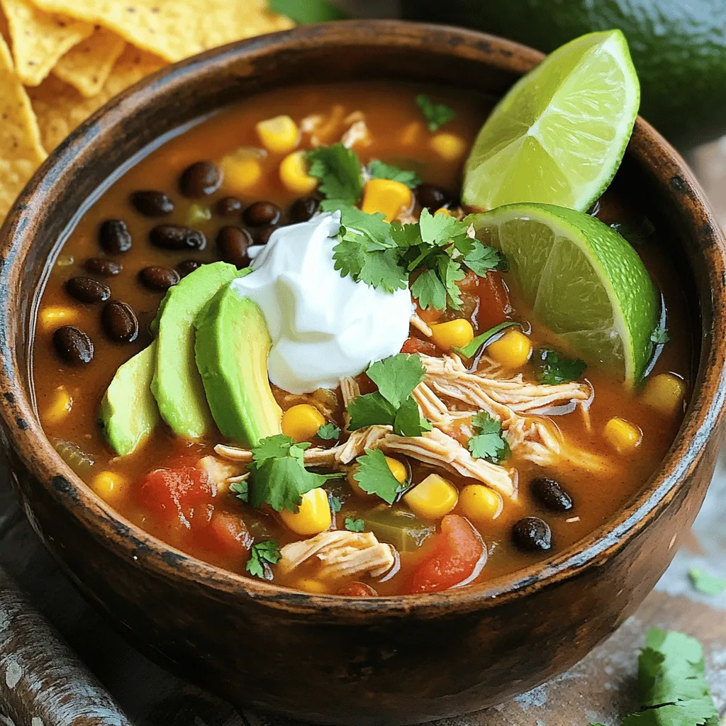 Flavorful Slow Cooker Chicken Taco Soup Recipe Today