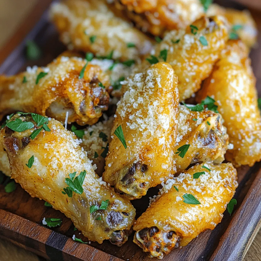 Crispy Garlic Parmesan Wings Easy to Make at Home