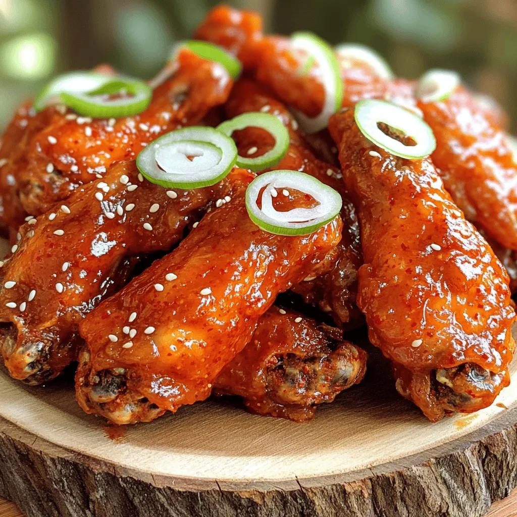 Spicy Korean Chicken Wings Flavorful and Crispy Treat