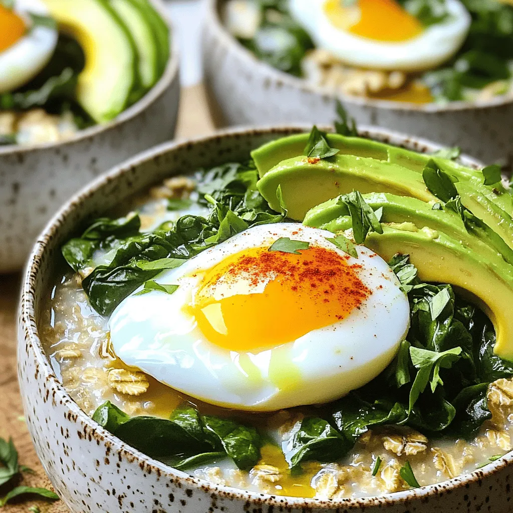 Savory Oatmeal with Egg Flavorful and Nutritious Dish