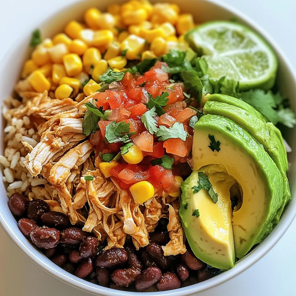 Instant Pot Chicken Burrito Bowls Quick and Flavorful
