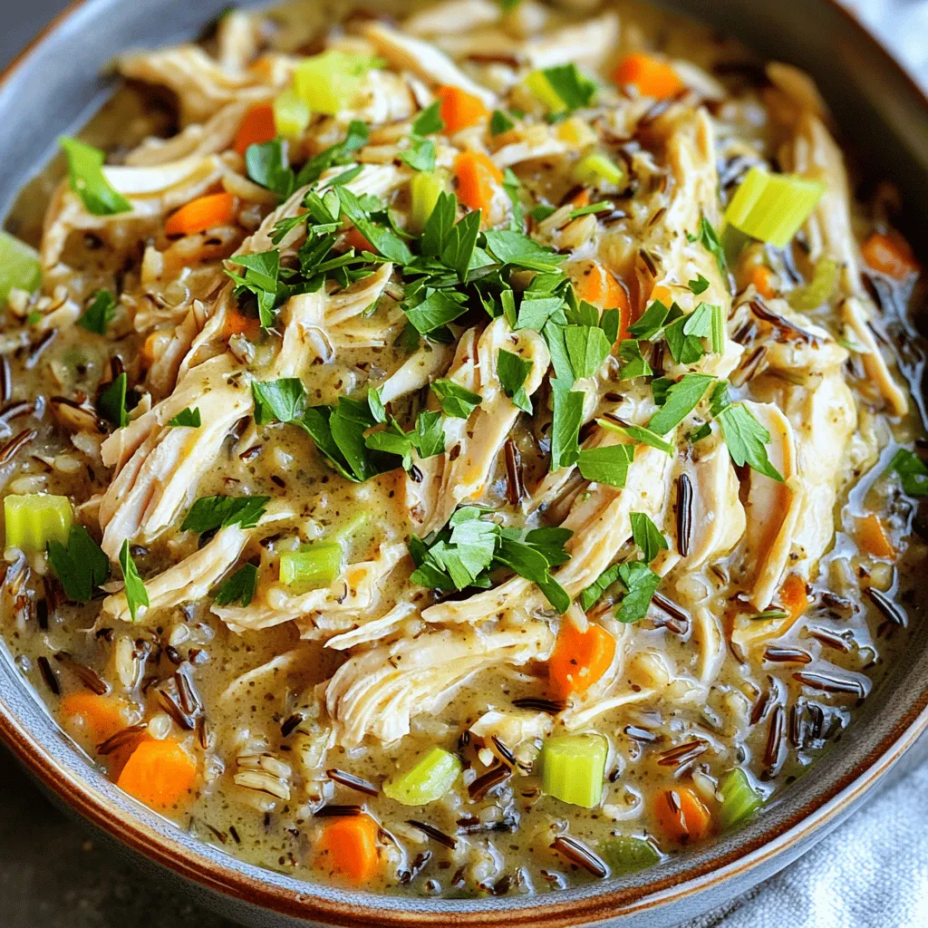 Crockpot Herb Butter Chicken and Wild Rice Delight