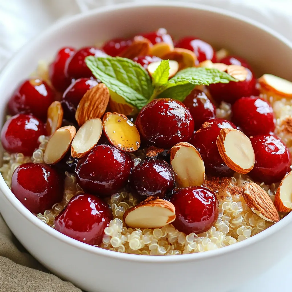 Cherry Almond Breakfast Quinoa Nutritious Power Meal