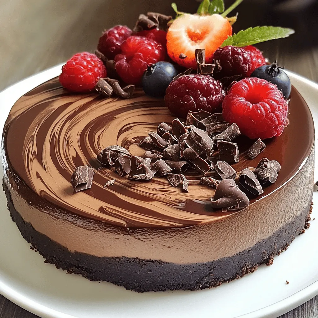 Chocolate Mousse Cheesecake Rich and Creamy Delight