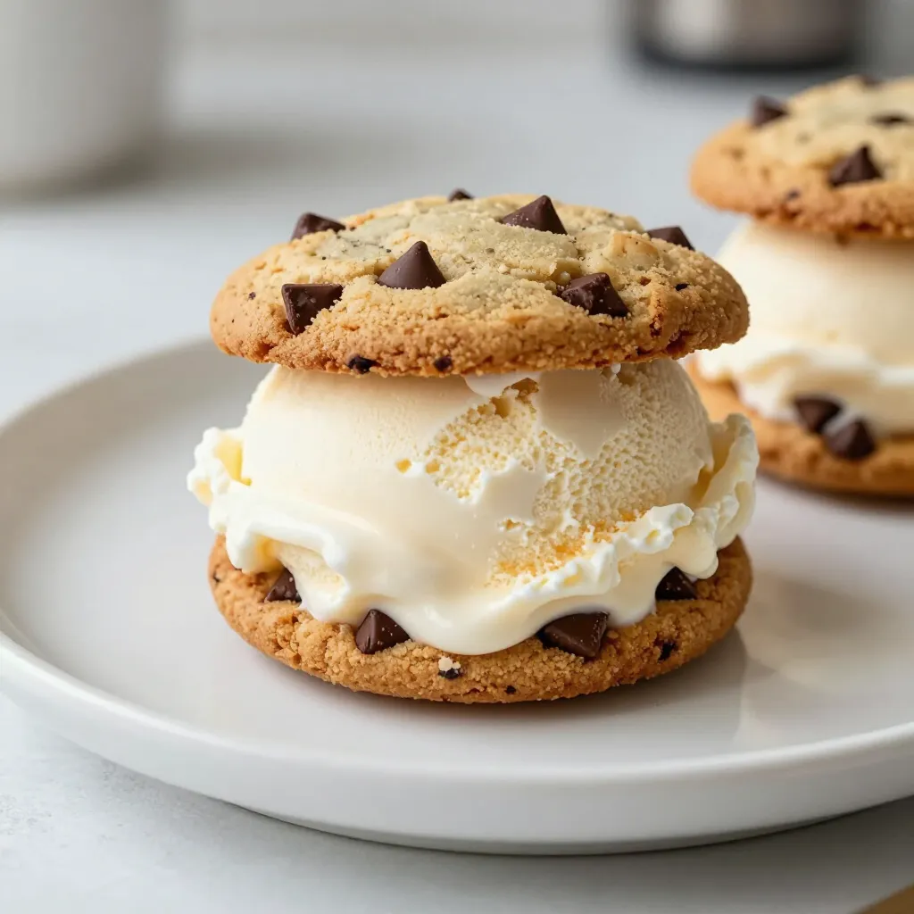 Cookie Dough Ice Cream Sandwiches Delightful Treat