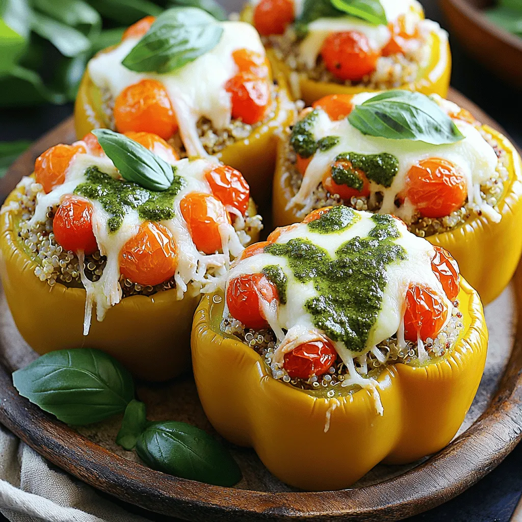 Pesto Chicken Stuffed Peppers Flavorful Dinner Idea