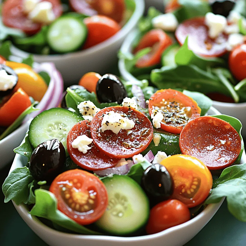 Pepperoni Salad Fresh and Flavorful Meal Idea