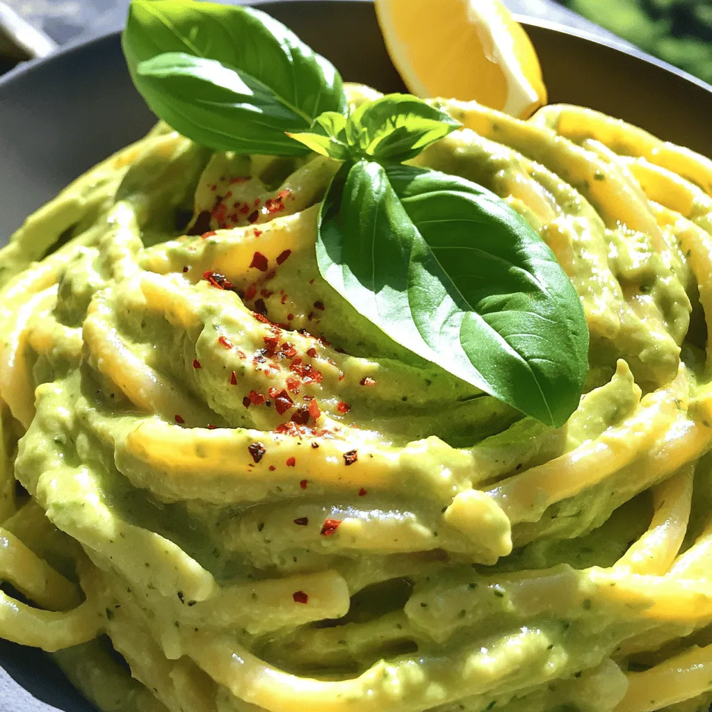 Creamy Avocado Pasta Easy and Flavorful Meal