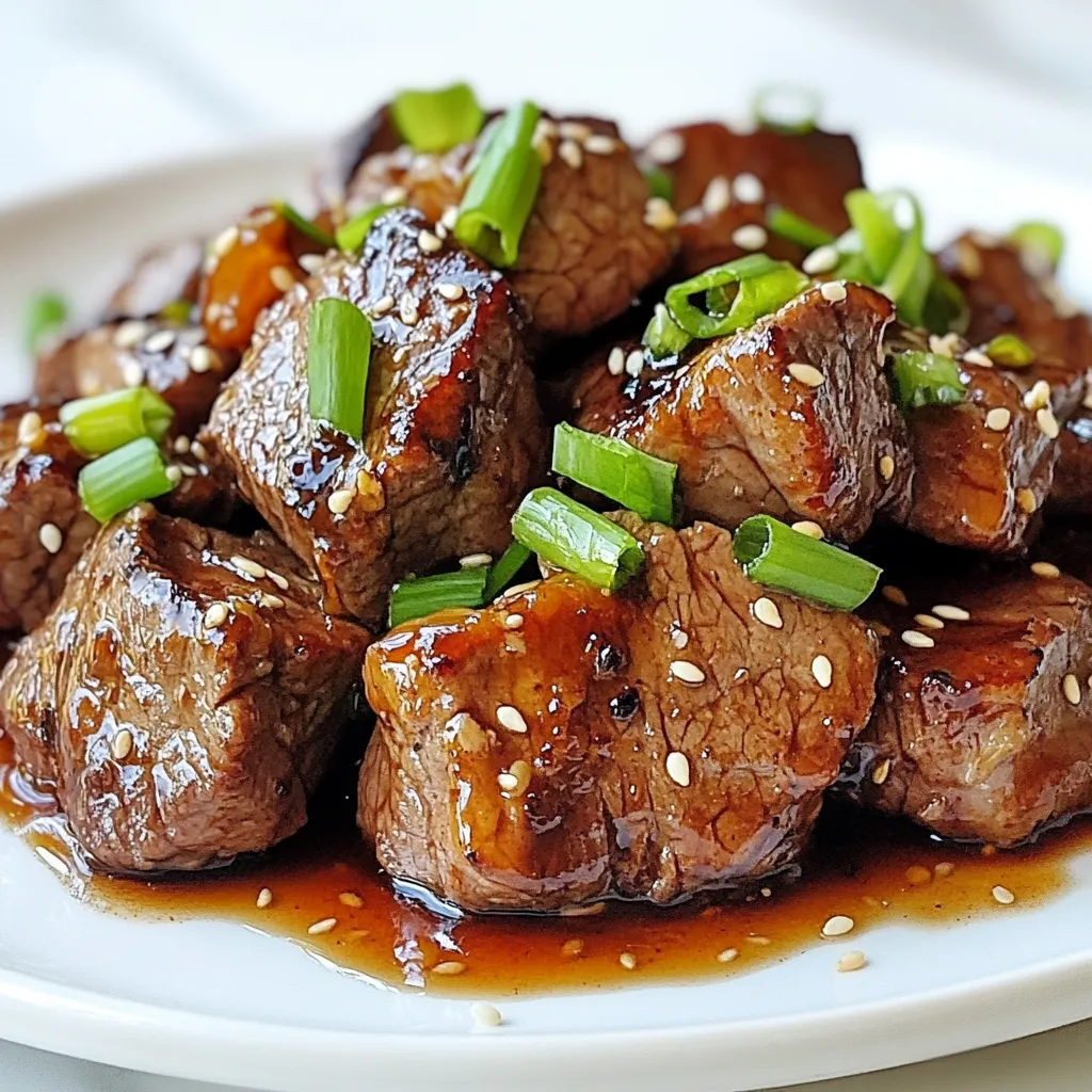 Sweet and Sticky Steak Bites Flavorful and Easy Recipe