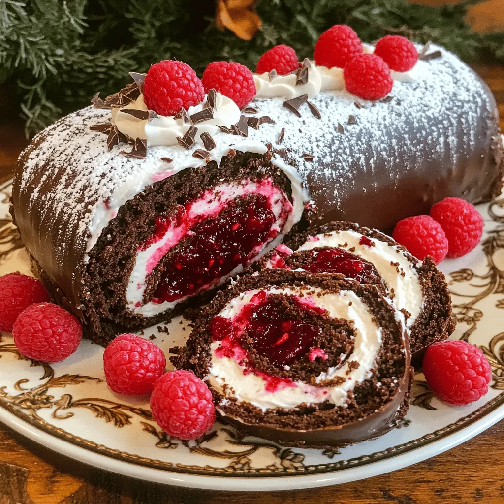 Raspberry Chocolate Swiss Roll Delightful and Easy Recipe