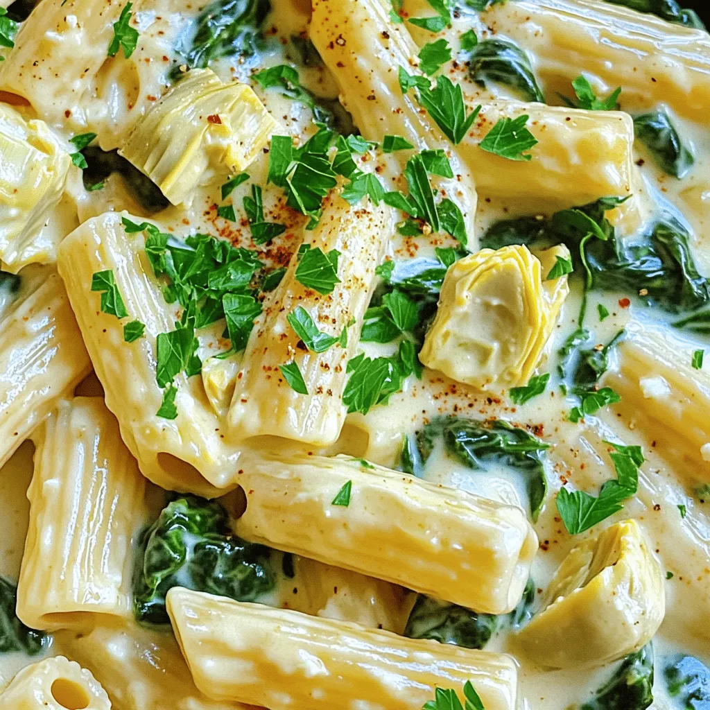 Creamy Spinach and Artichoke Pasta Delight Recipe