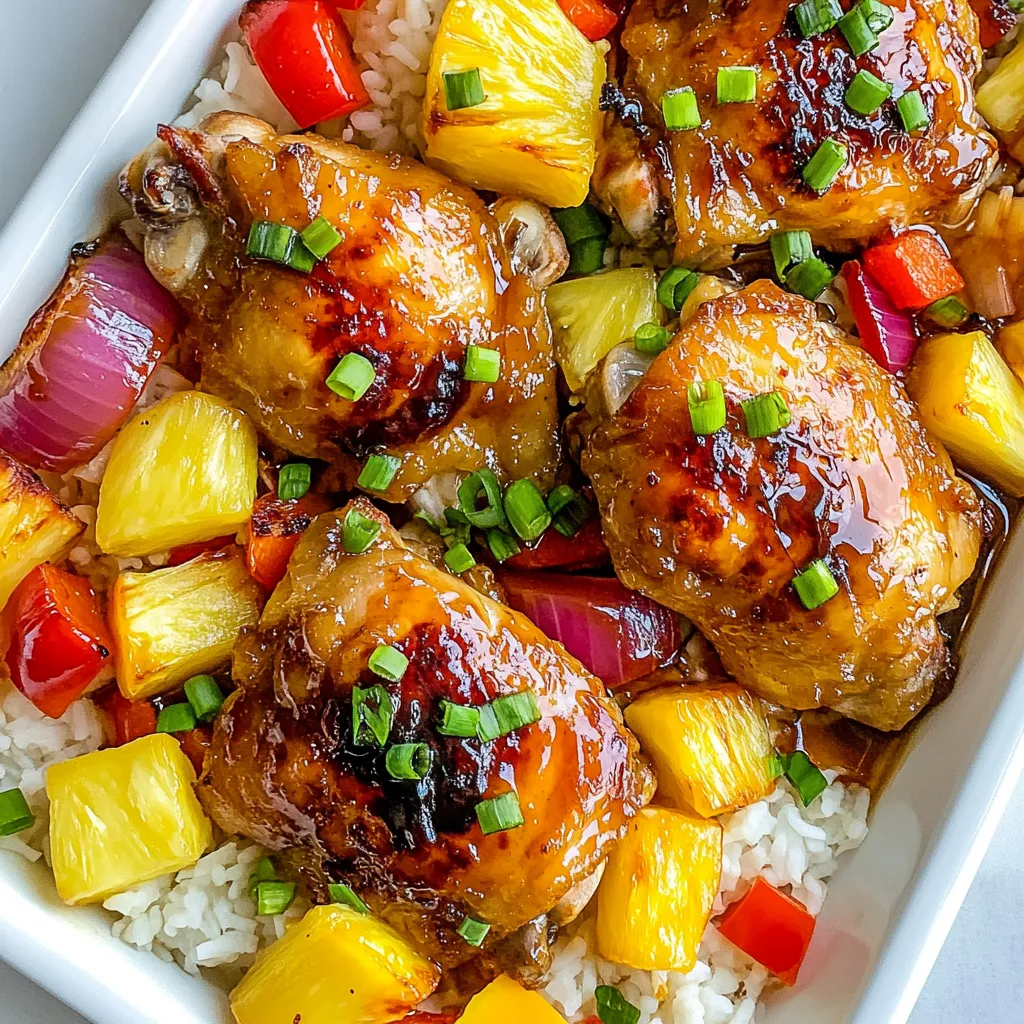 Hawaiian Chicken Sheet Pan Flavorful and Simple Meal