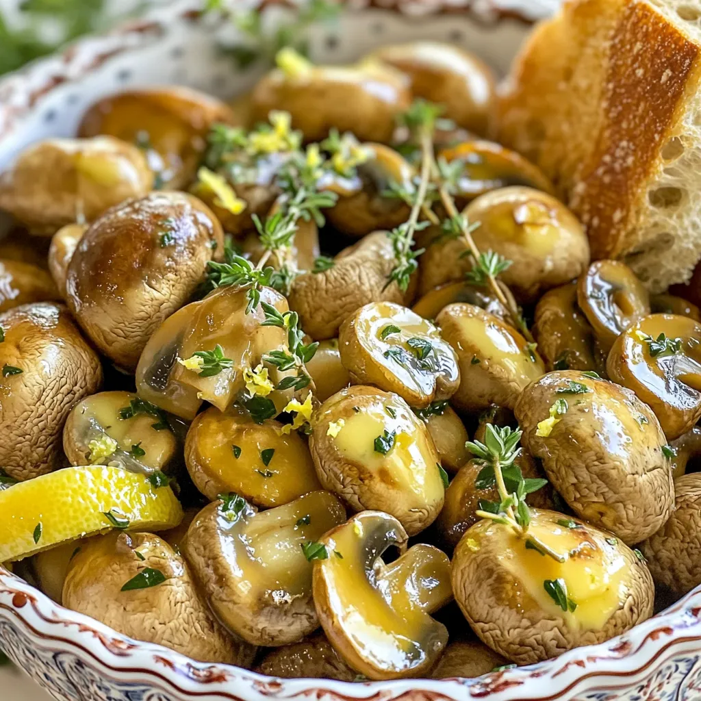 Garlic Herb Butter Roasted Mushrooms Savory Delight