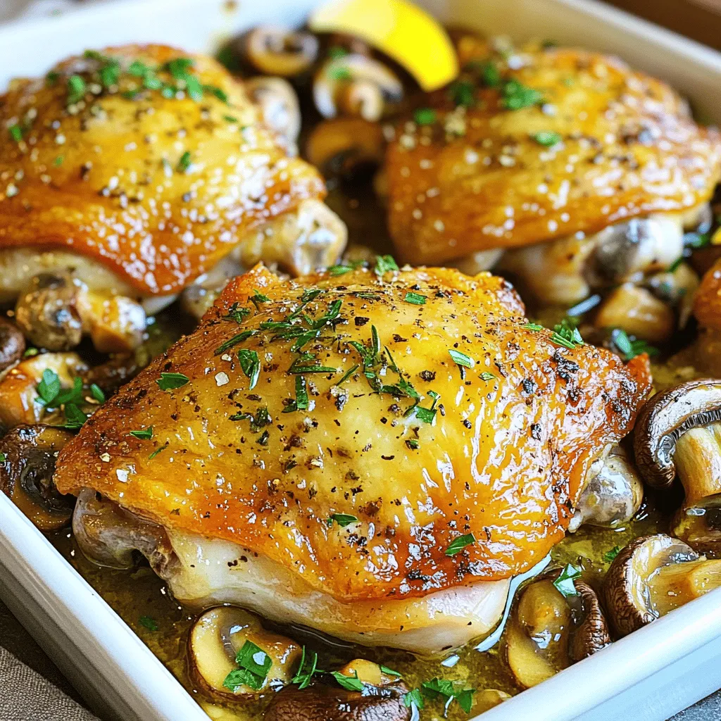Garlic Butter Chicken Thighs &#038; Mushrooms Flavor Boost