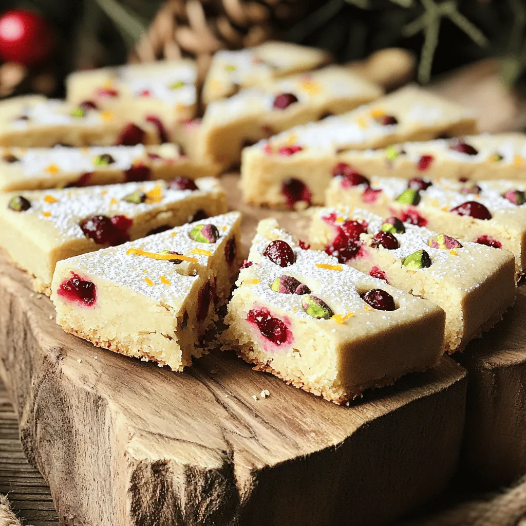Cranberry Pistachio Shortbread Cookies Delightful Treat