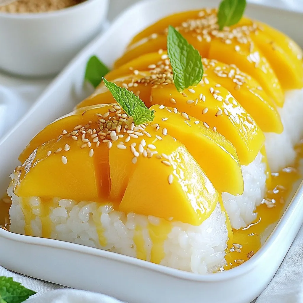 Thai Mango Sticky Rice Delightful and Easy Recipe