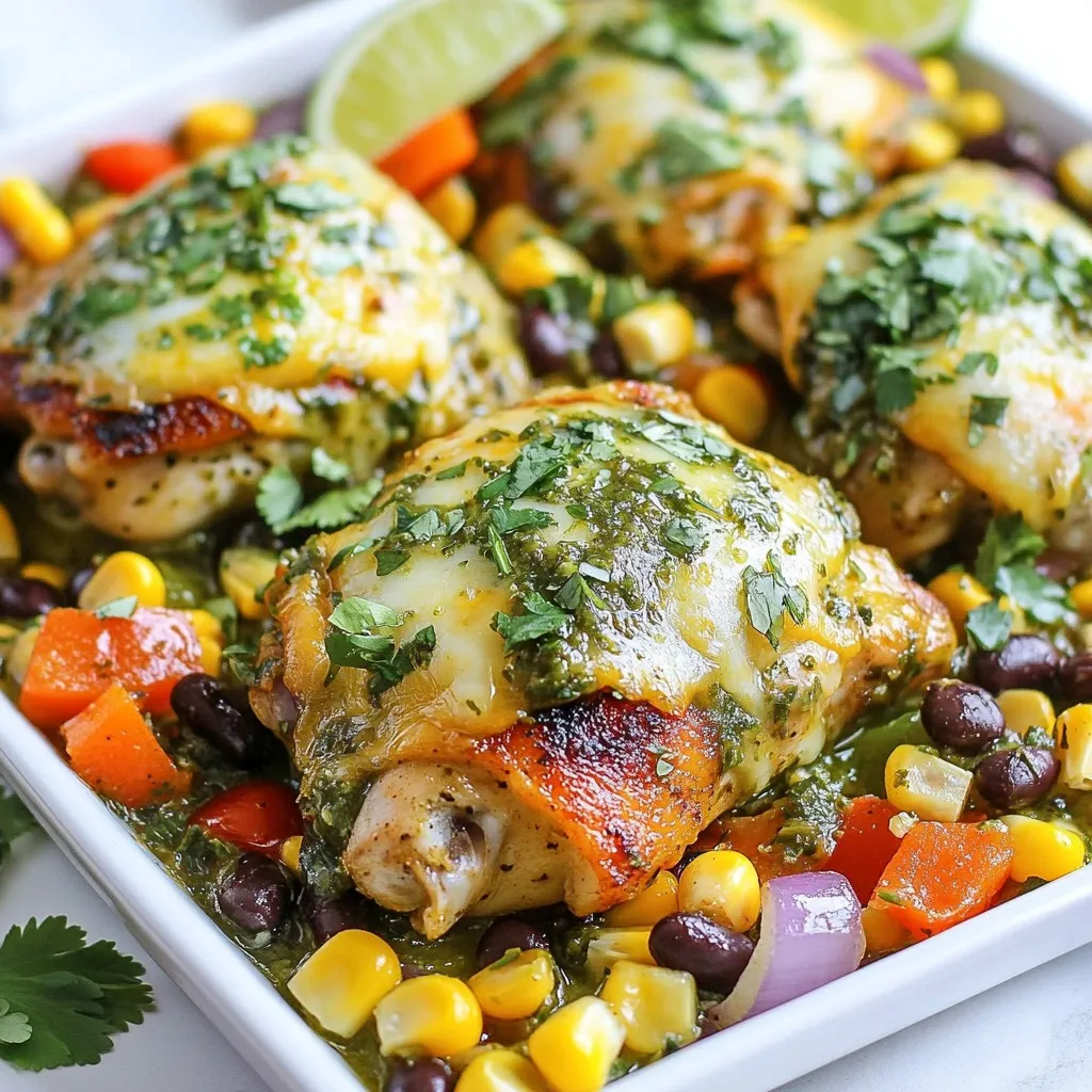 One-Pan Salsa Verde Chicken Simple Weeknight Meal