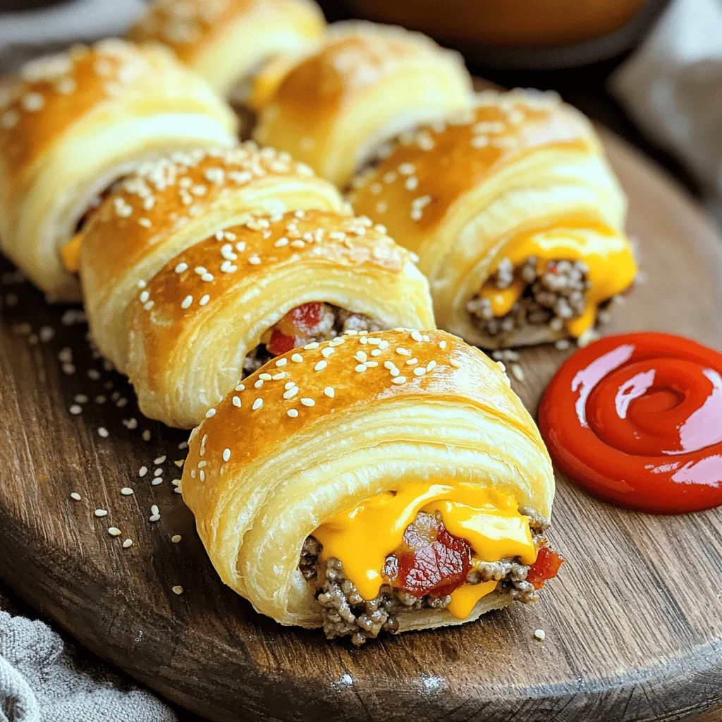 Savory Bacon Cheeseburger Roll-Ups Easy Recipe Guide