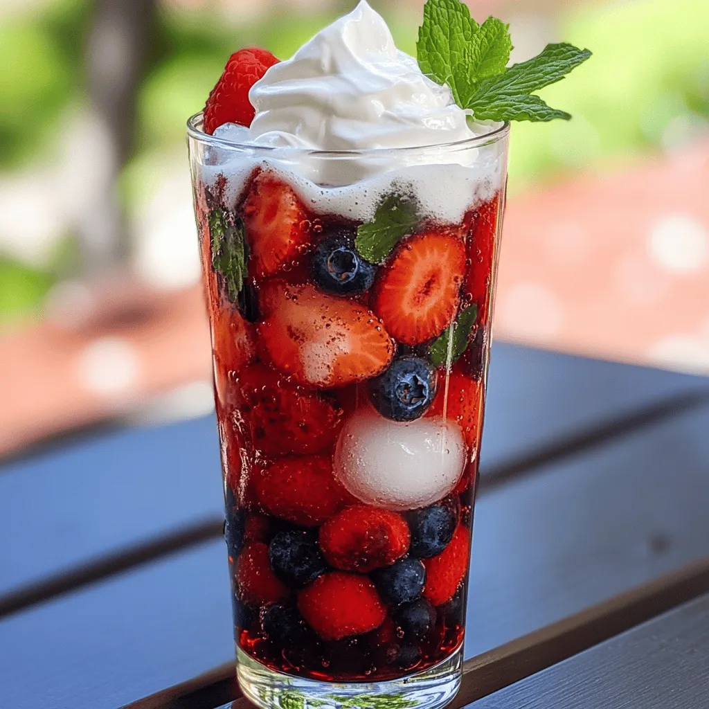 To make a Berry Italian Cream Soda, you need fresh ingredients. Here’s what you will use: