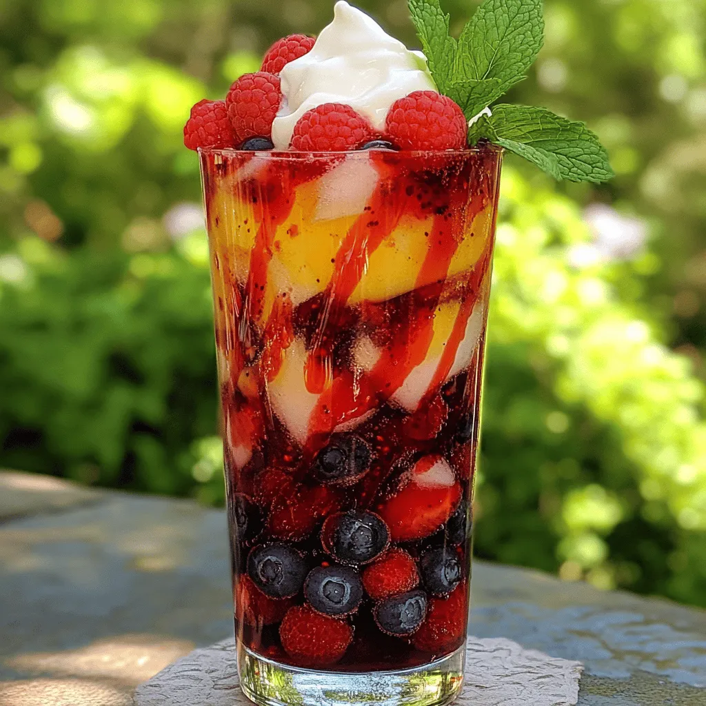 Berry Italian Cream Soda Refreshing Drink Recipe