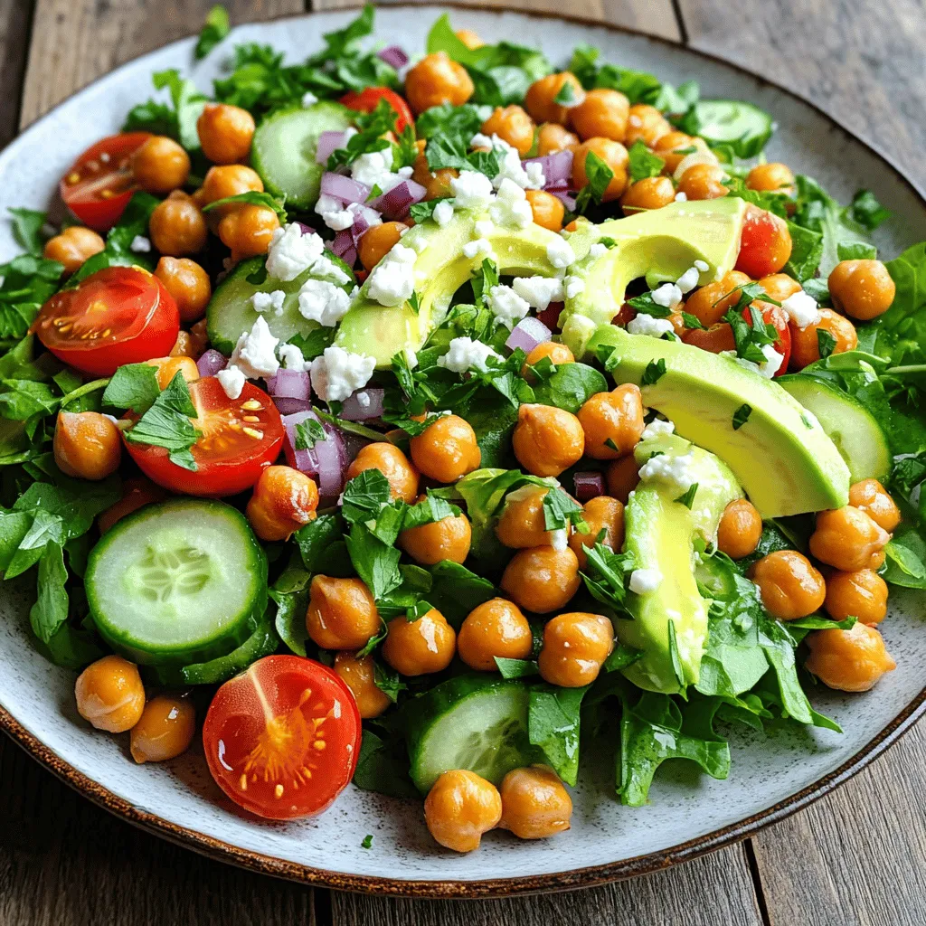 Crispy Chickpea Salad Flavorful and Nutritious Meal