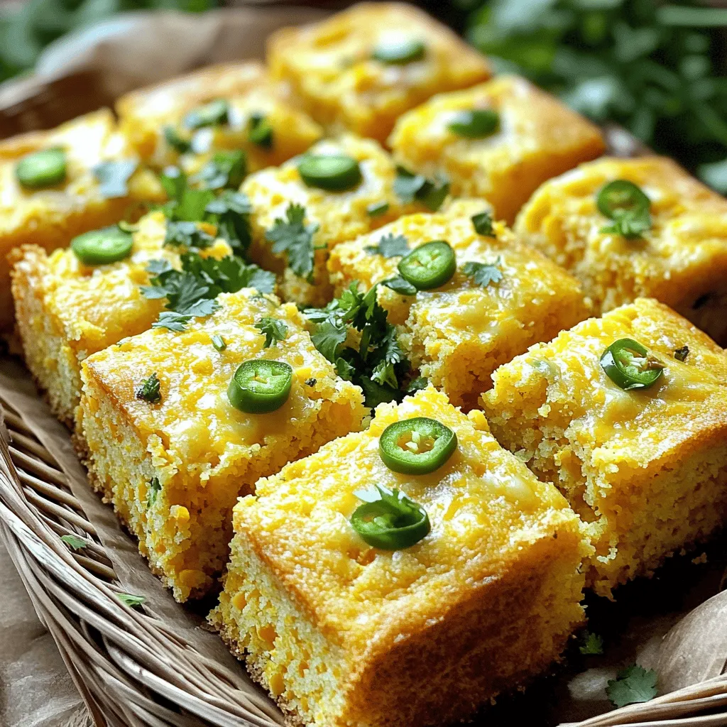Jalapeño Cheddar Cornbread Fluffy and Flavorful Treat