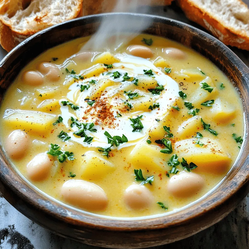 Potato and Bean Soup Hearty Comfort Food Recipe