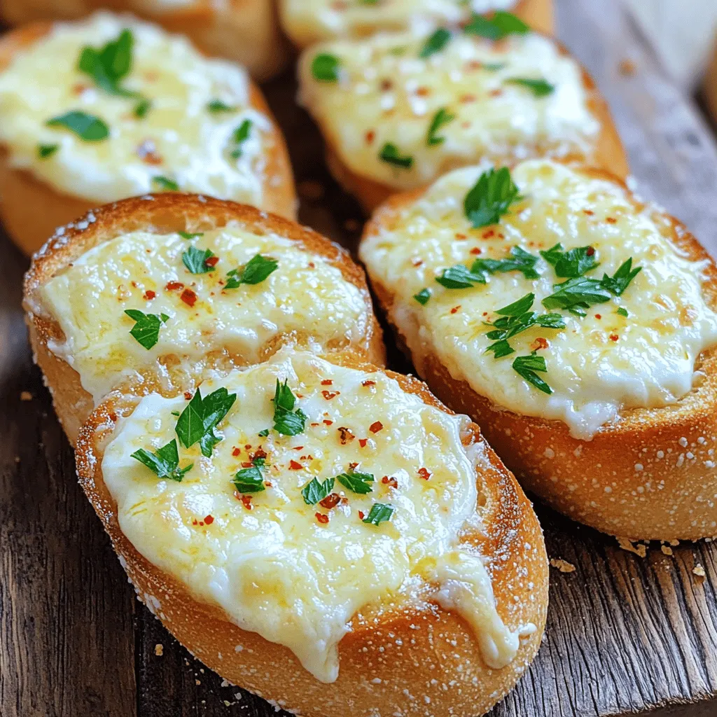 To make cheesy garlic bread melts, you need a few key ingredients. First, choose the right bread. A French baguette or Italian bread works best. These types have a sturdy crust and soft inside. This texture helps hold all the cheesy goodness.