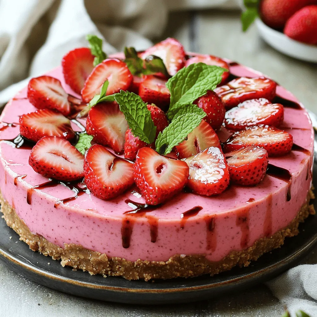 Vegan Strawberry Cheesecake Simple and Delicious Treat
